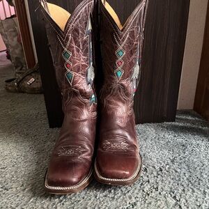 These boots have never been worn. There very comfortable